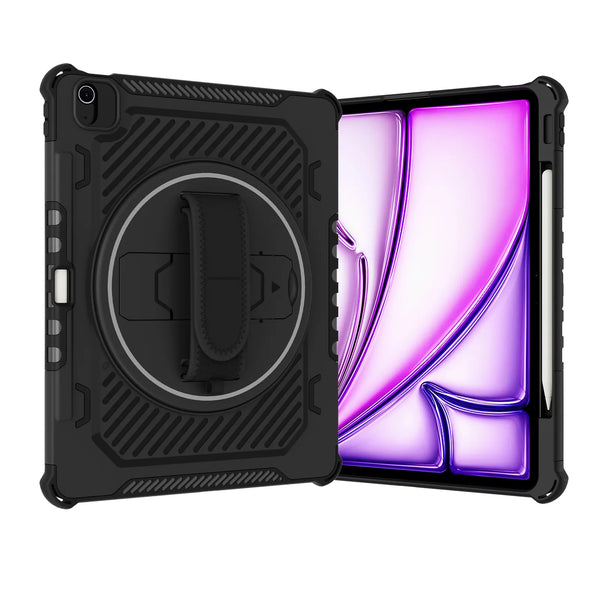 Apple iPad Air 11 inch /13 inch Armor Silicone Protective Case with Holder & Hand Strap